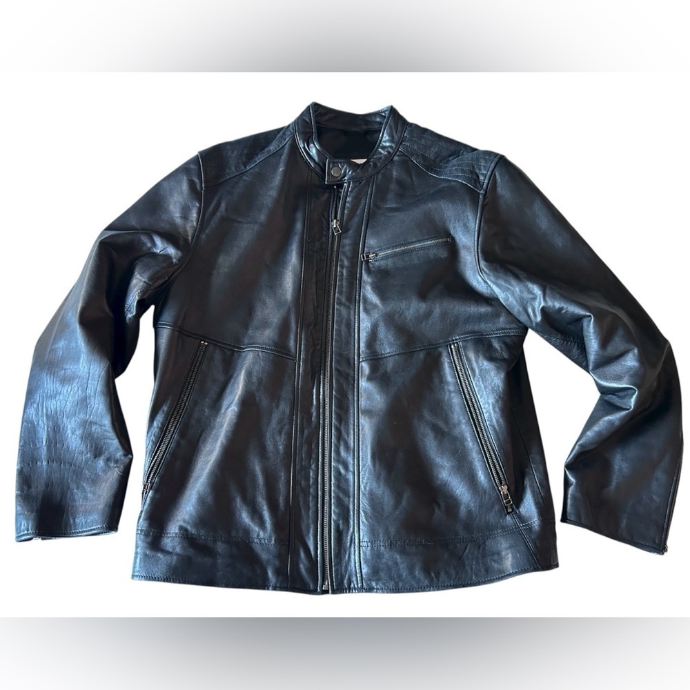 Calvin Klein Black Leather Jacket